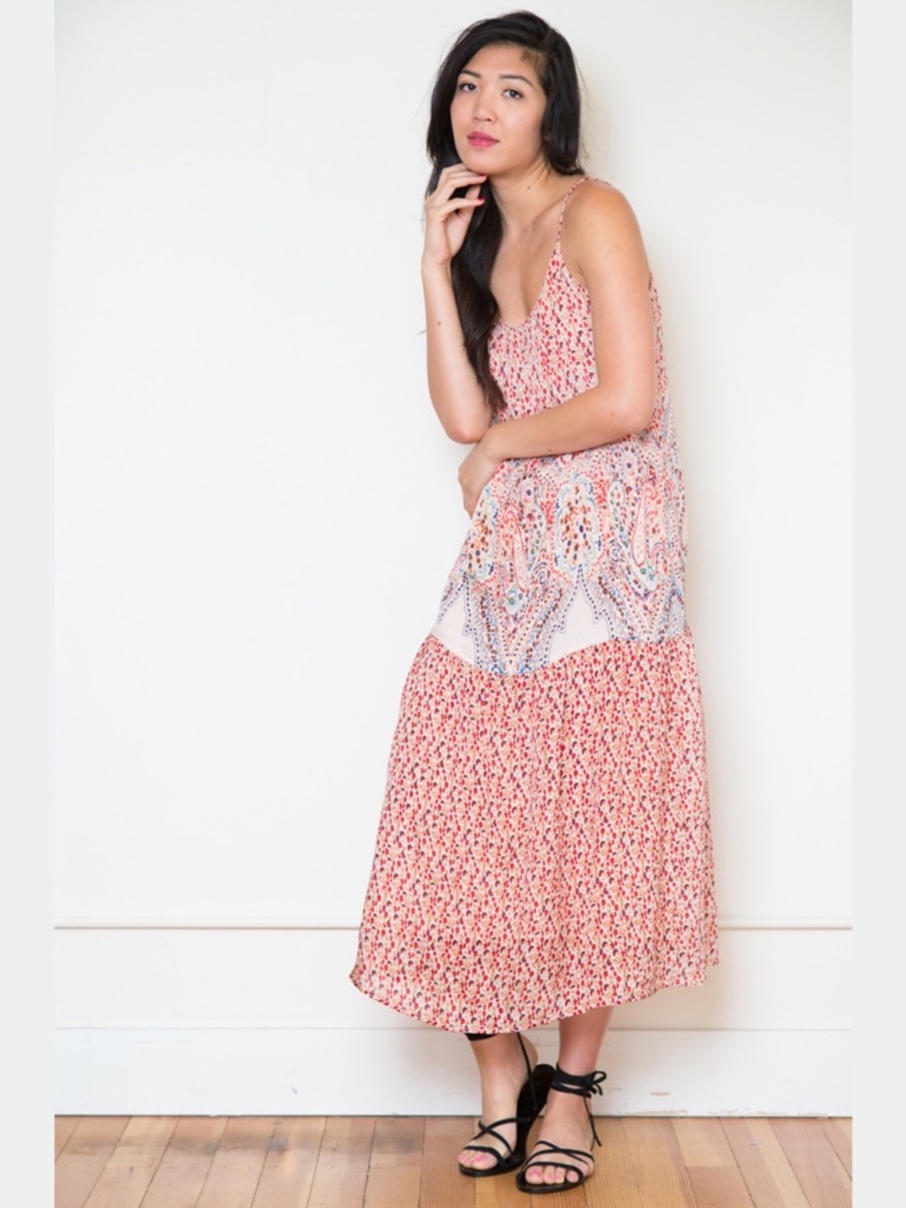 Mes Demoiselles Alhambra Printed Silk Dress Red Size 38